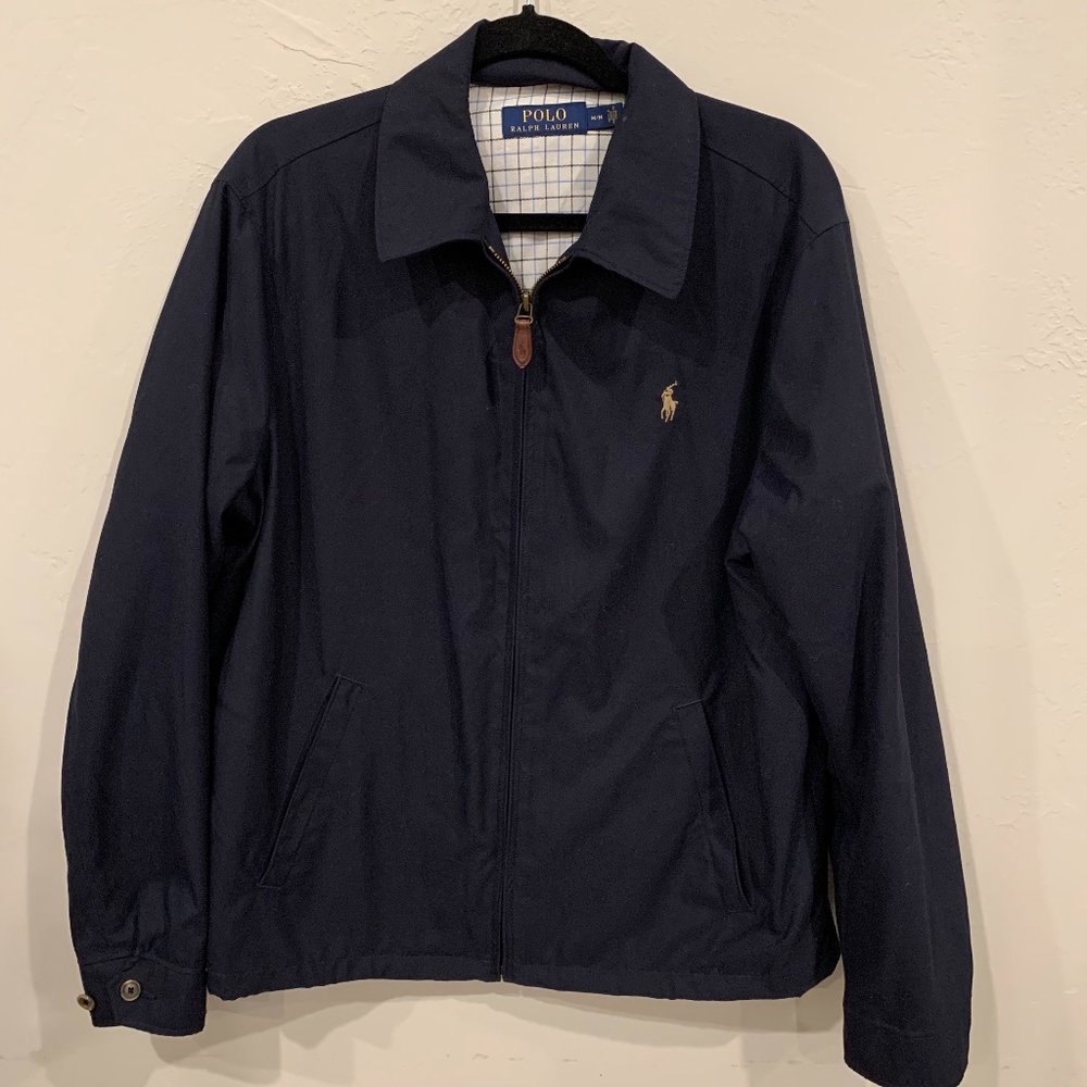 Men’s Polo Ralph Lauren Navy Zipper Jacket Size M